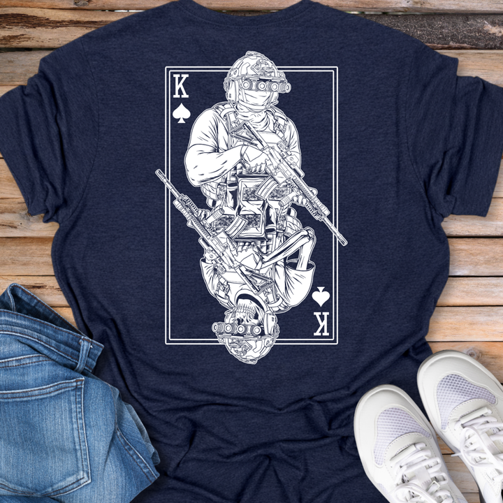 Tactical King Playing Card T-Shirt