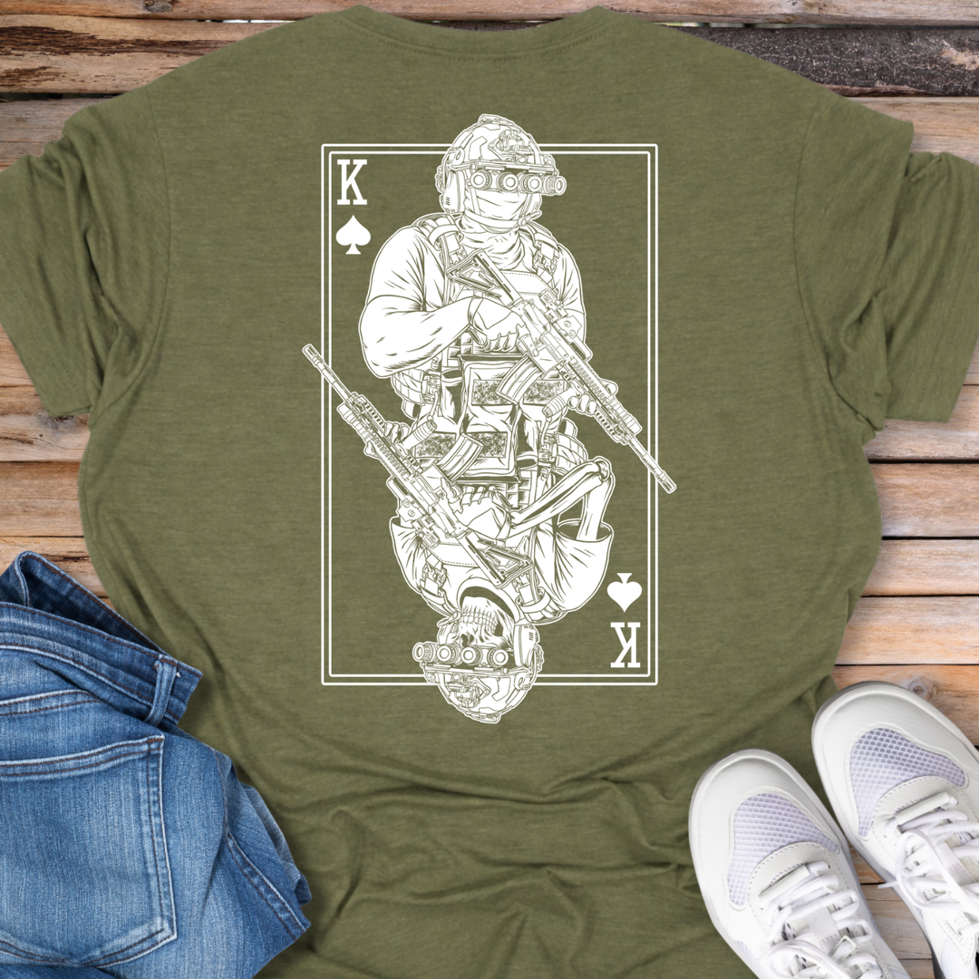 Tactical King Playing Card T-Shirt