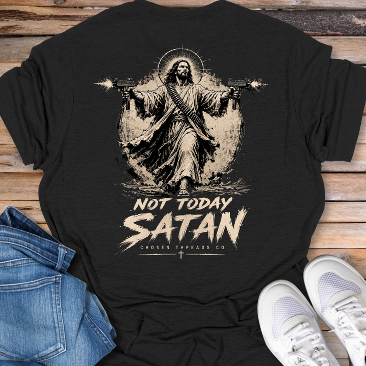 Not Today Satan Uzi T-Shirt