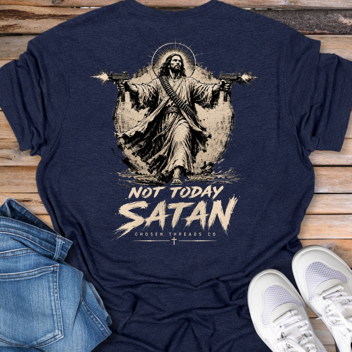 Not Today Satan Uzi T-Shirt