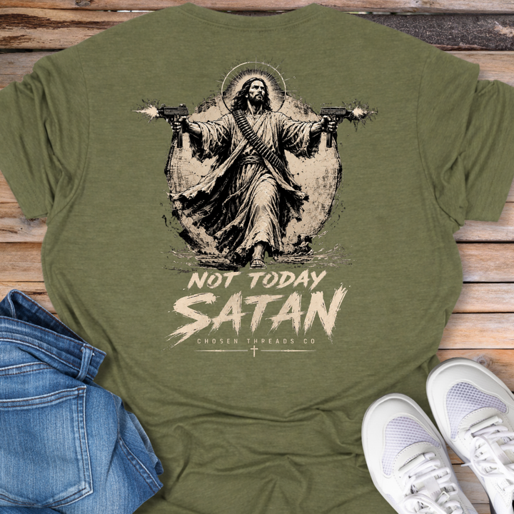 Not Today Satan Uzi T-Shirt