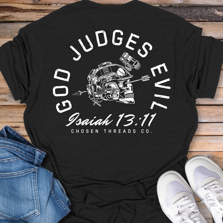 Isaiah 13:11 God Judges Evil T-Shirt