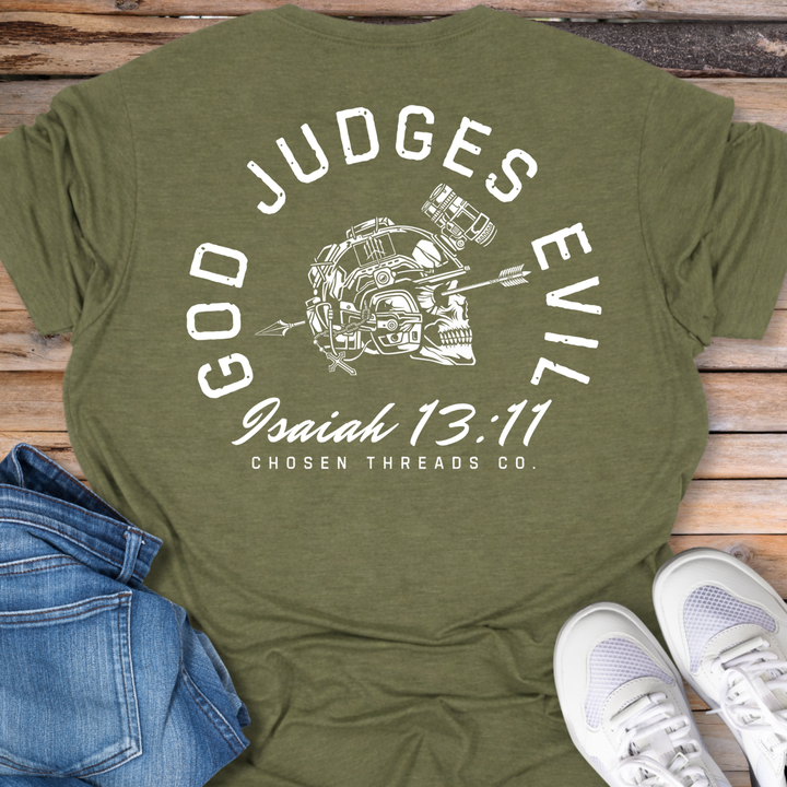Isaiah 13:11 God Judges Evil T-Shirt