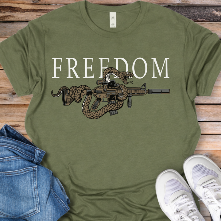 Freedom Snake &amp; Rifle T-Shirt
