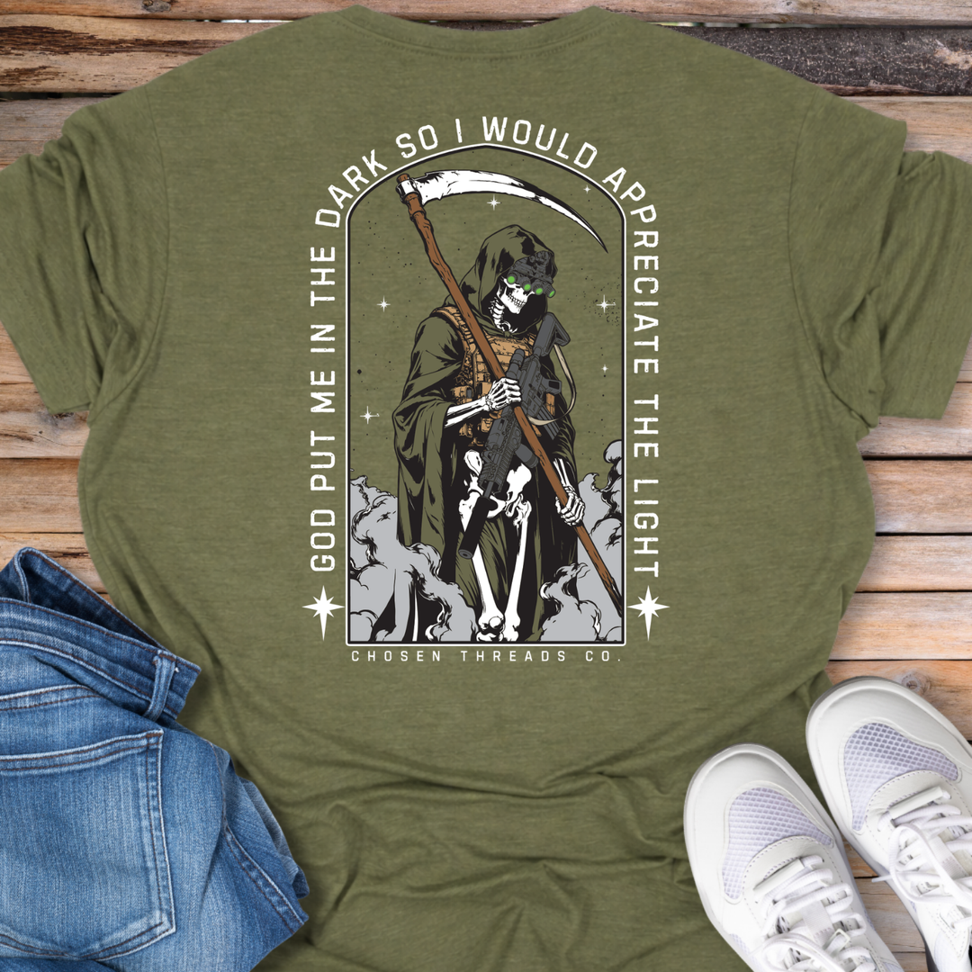 God Put Me in the Dark T-Shirt