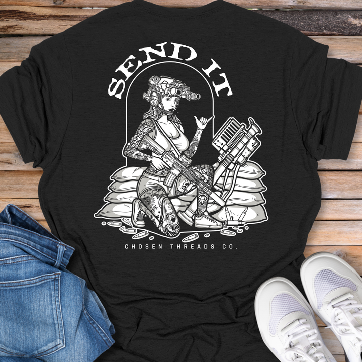 Send It Military Tactical Sandbag T-Shirt