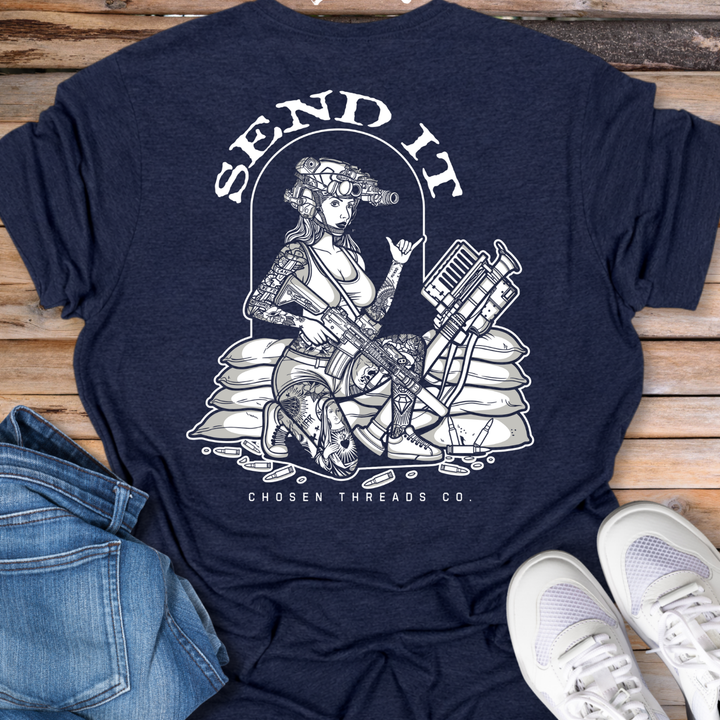Send It Military Tactical Sandbag T-Shirt