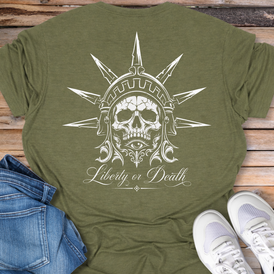 Liberty or Death Skull T-Shirt