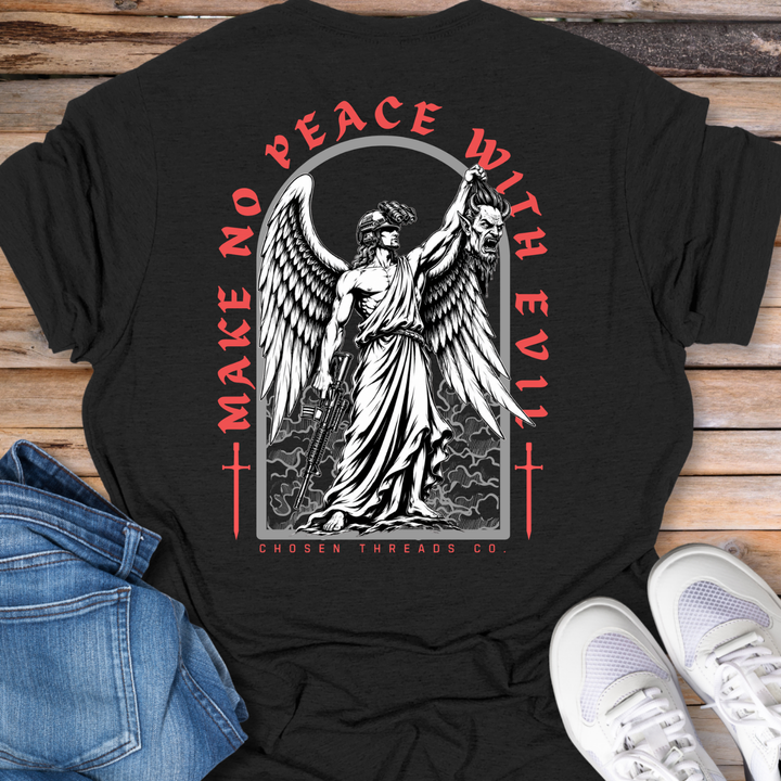 Make No Peace With Evil Angel T-Shirt