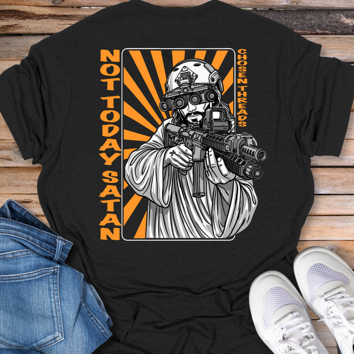 Not Today Satan Retro T-Shirt