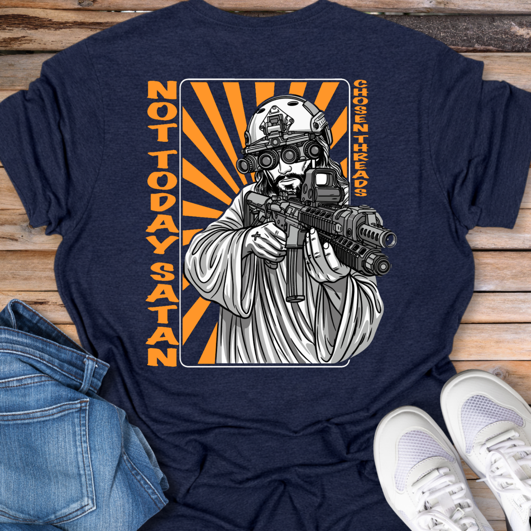 Not Today Satan Retro T-Shirt