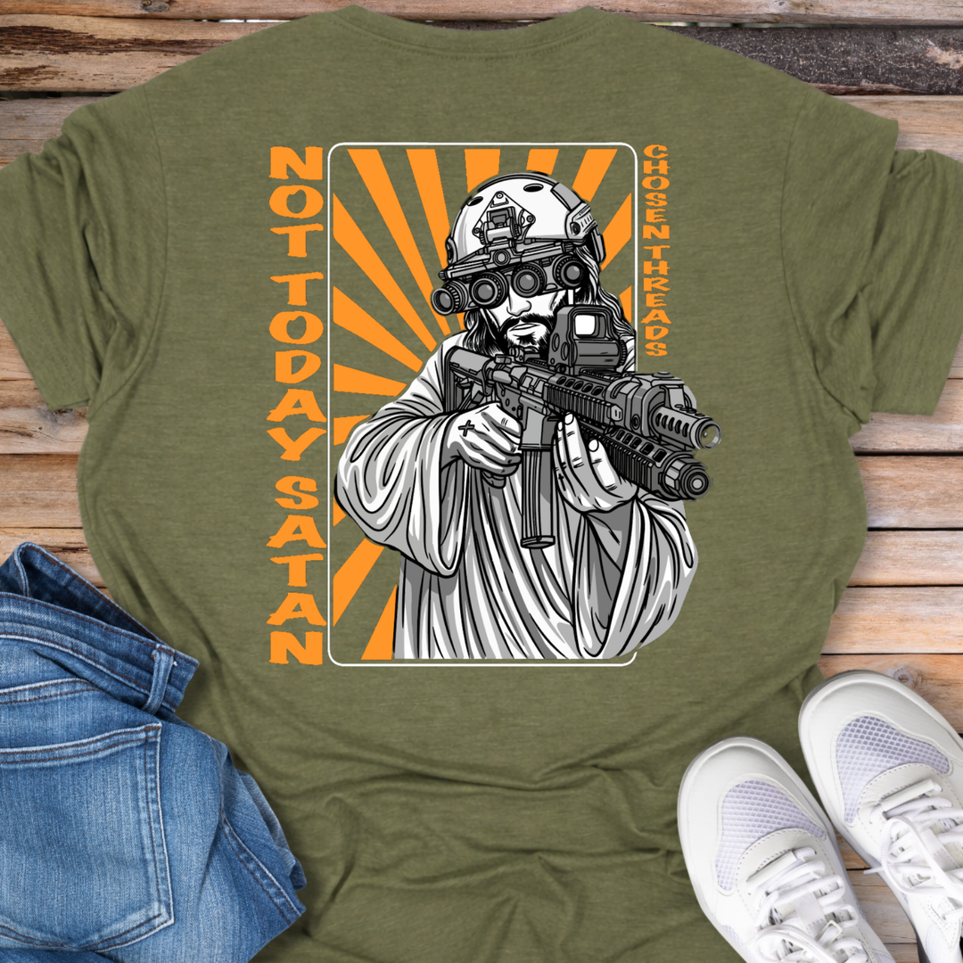 Not Today Satan Retro T-Shirt