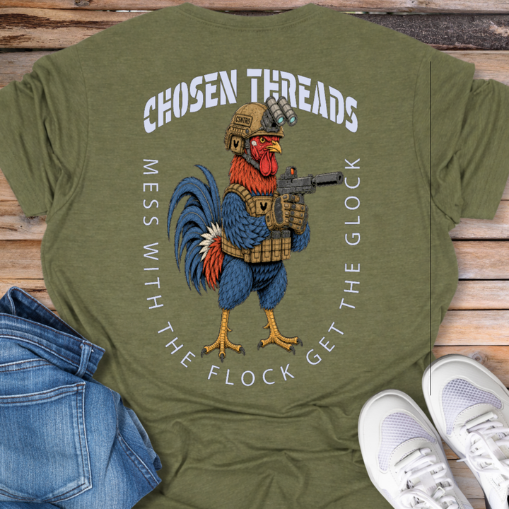 Mess With The Flock, Get The Glock T-Shirt