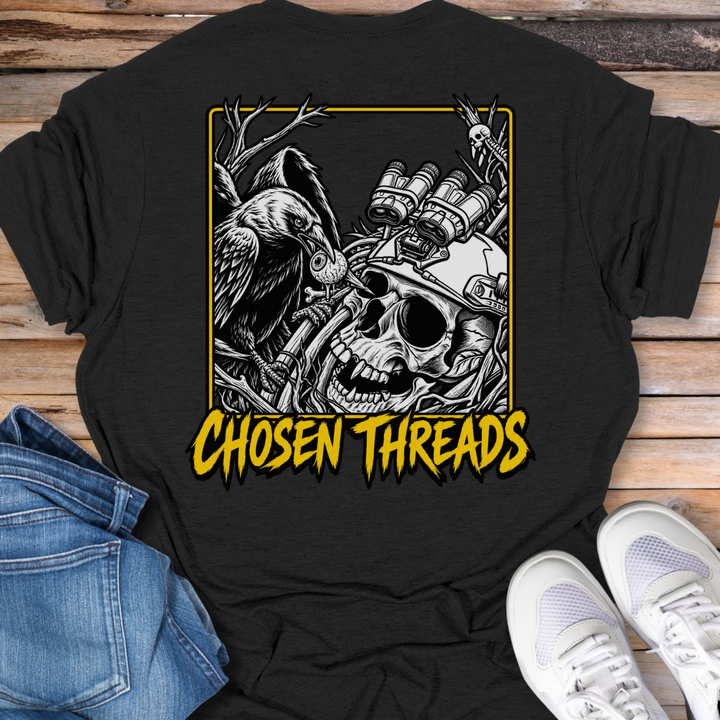 Chosen Threads Skull &amp; Vulture T‑Shirt