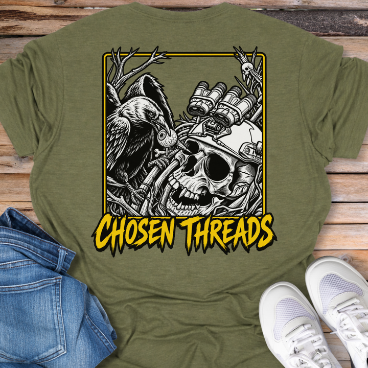 Chosen Threads Skull &amp; Vulture T‑Shirt