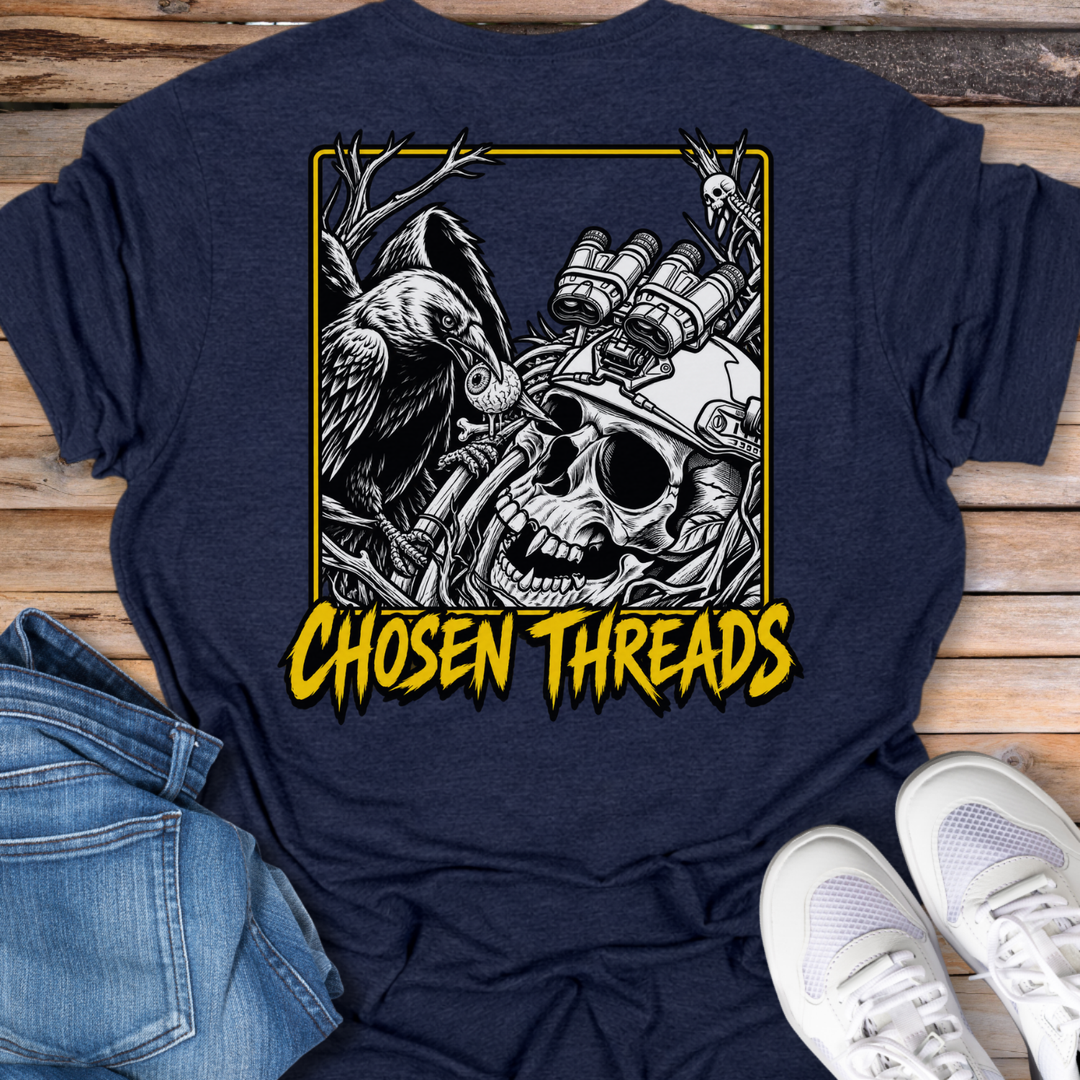 Chosen Threads Skull &amp; Vulture T‑Shirt