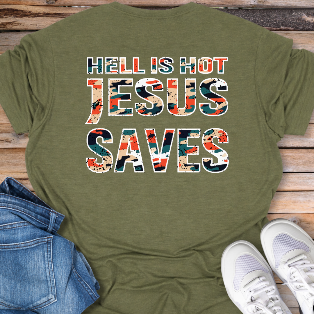 Jesus Saves Camo T-Shirt