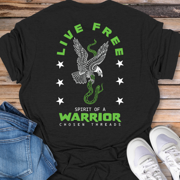 Live Free Spirit of a Warrior Eagle T-Shirt
