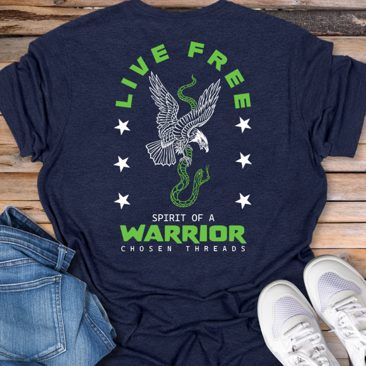 Live Free Spirit of a Warrior Eagle T-Shirt