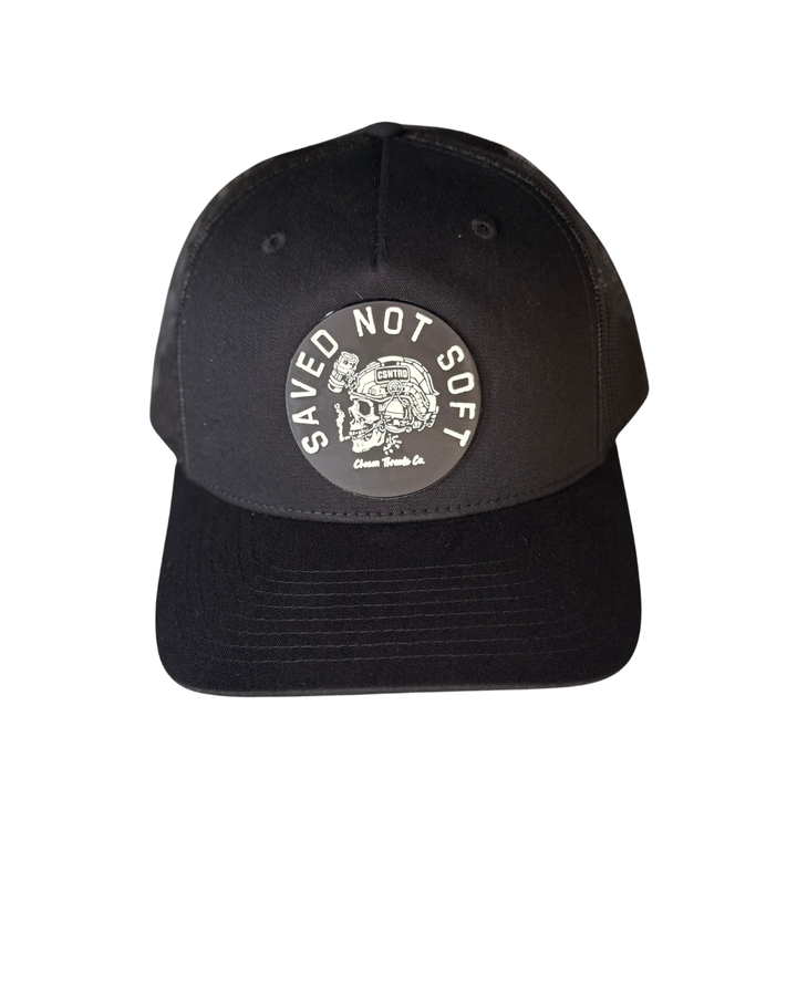 Glow In The Dark Black Saved Not Soft Hat