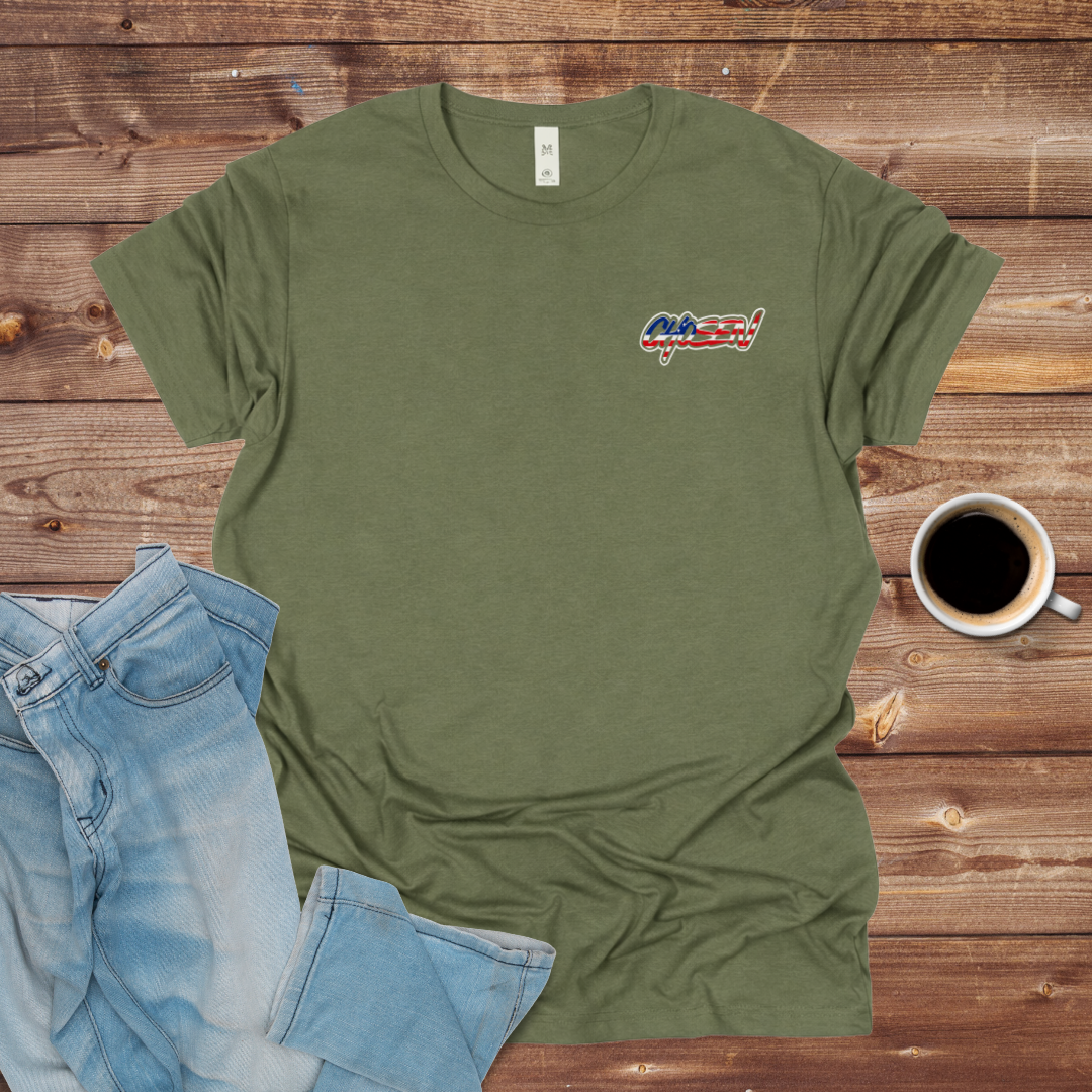 American Flag Cross Tee