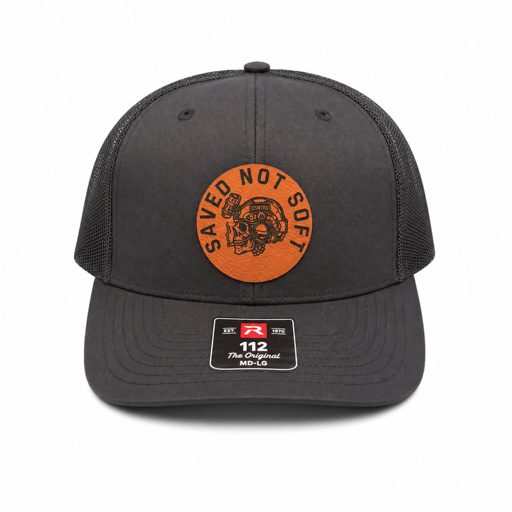 Black Saved Not Soft Snapback Hat