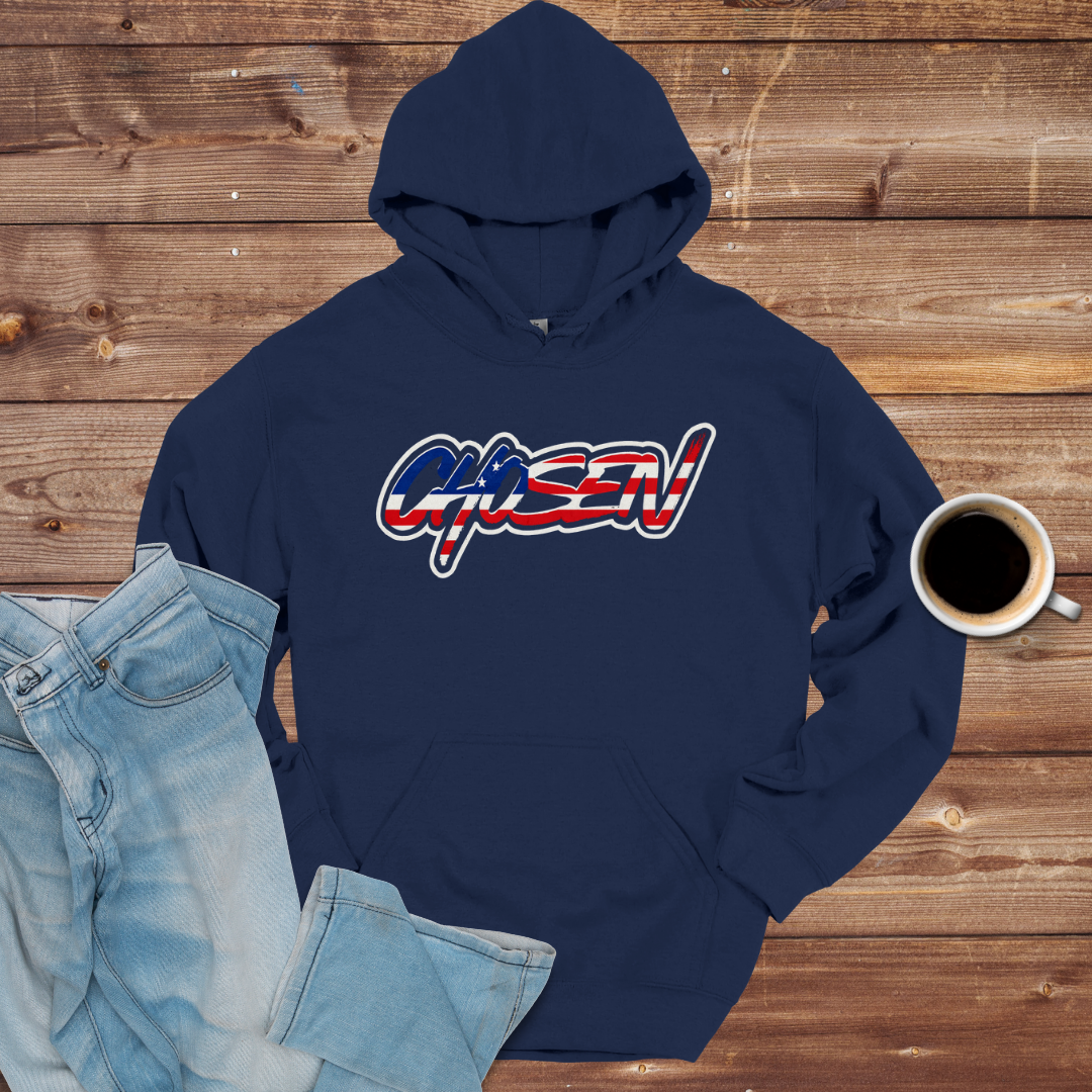 American Flag Logo Hoodie