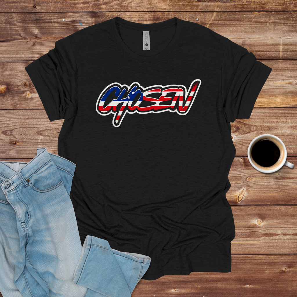 Patriotic Chosen Script T-Shirt