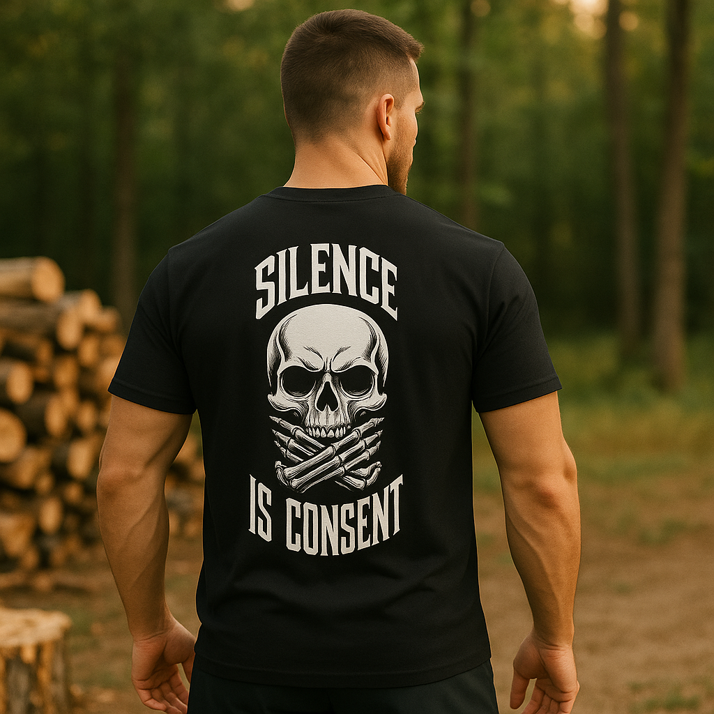 Silence Is Consent Skull T-Shirt