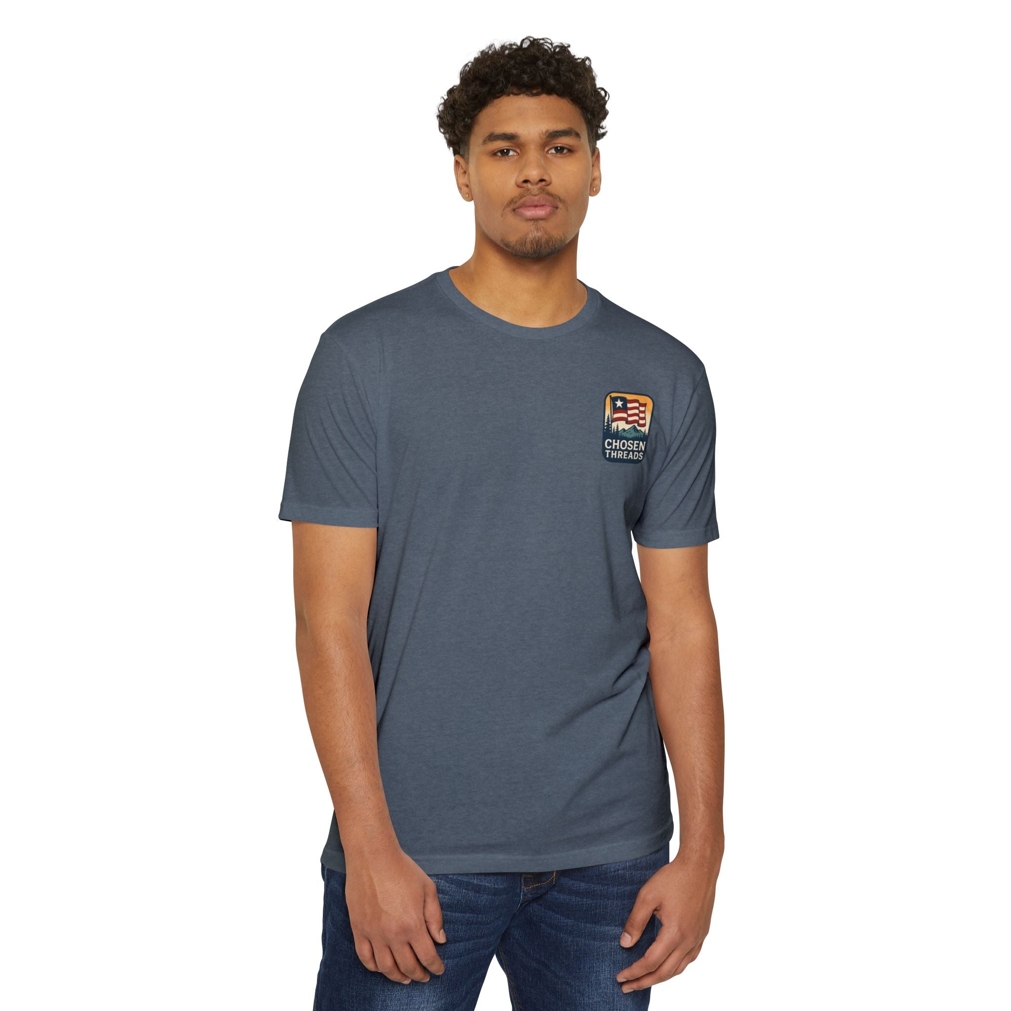 God's Country T-Shirt — Rustic Flag Graphic Tee (Chosen Thread)