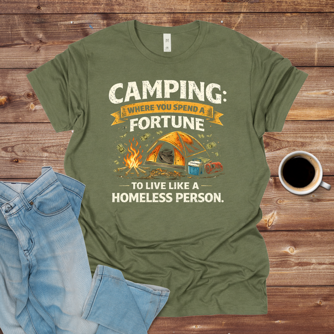 Camping: Where You Spend a Fortune T-Shirt