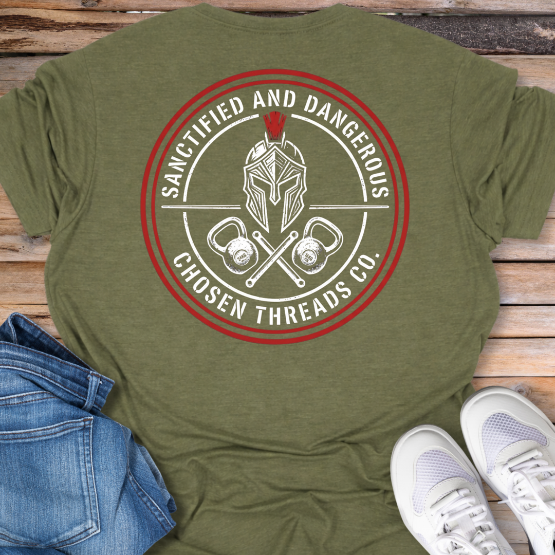 Sanctified &amp; Dangerous Spartan T-Shirt