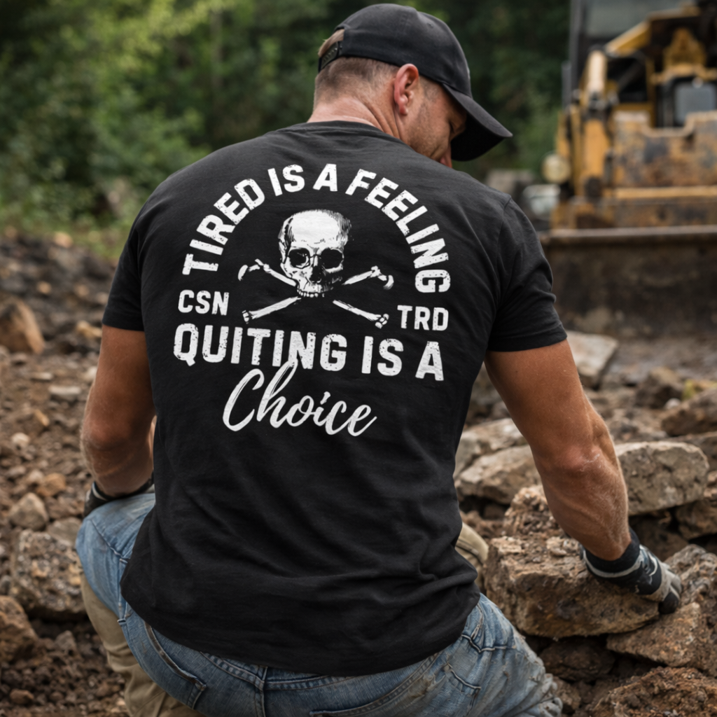 Tired Is a Feeling, Quitting Is a Choice T-Shirt